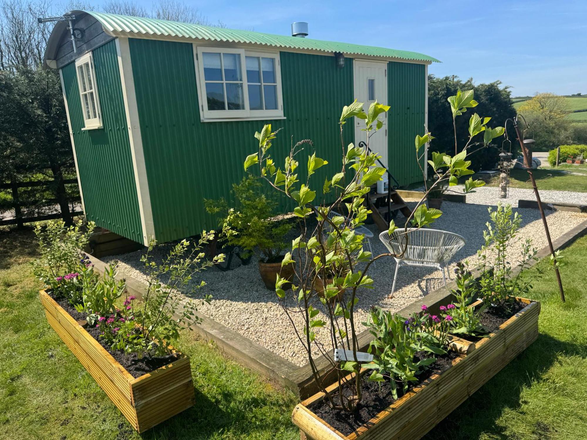Toms Hut And Robins Rest Shepherd Huts Near Wadebridge Exterior foto